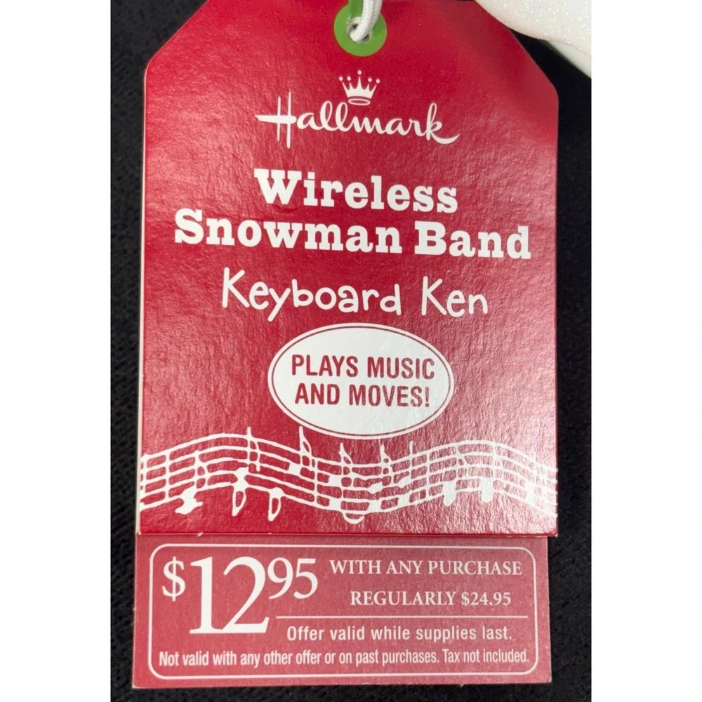 Hallmark 2010 Wireless Snowman Band KEYBOARD‎ KEN with Tag Works Great